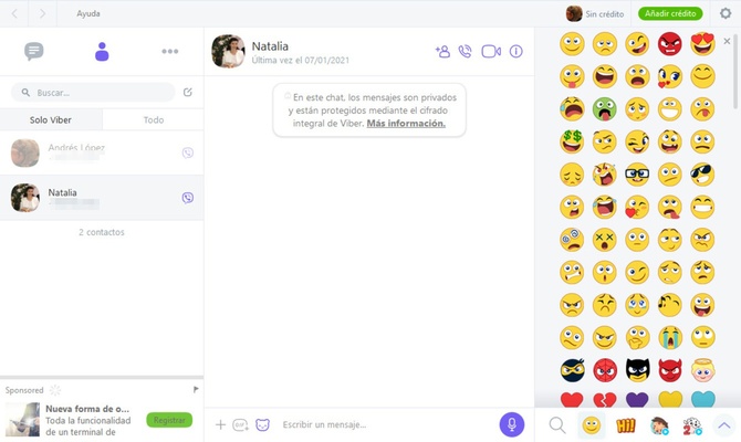 Viber screenshot 1