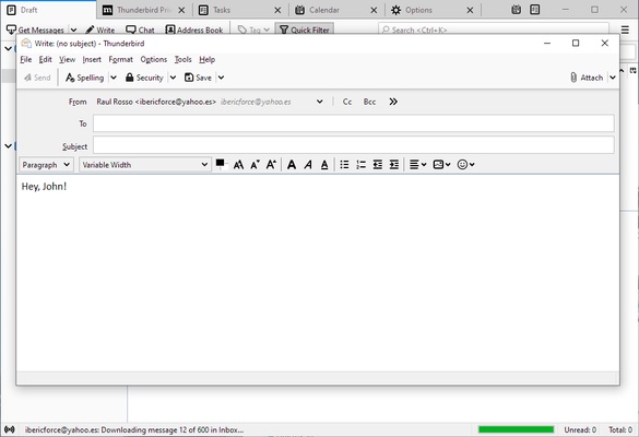 Thunderbird screenshot 1