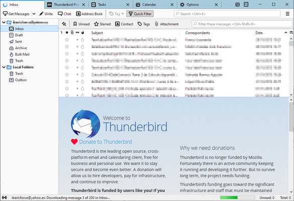 Thunderbird screenshot 1
