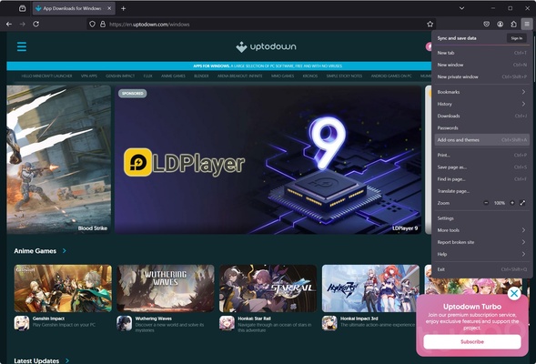 Mozilla Firefox screenshot 1