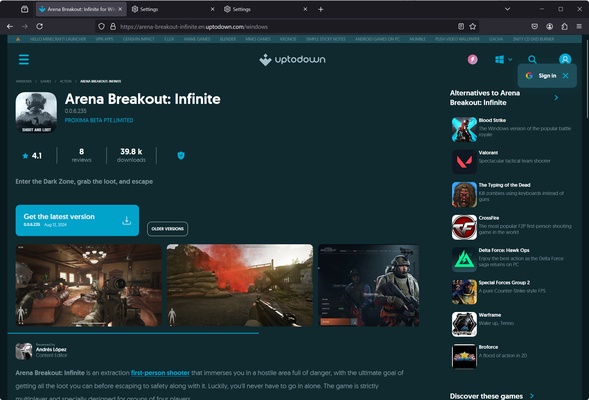 Mozilla Firefox screenshot 1