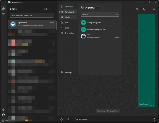WhatsApp Desktop Beta screenshot 1