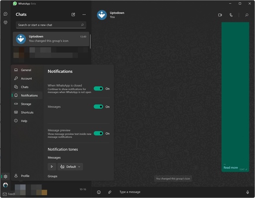 WhatsApp Desktop Beta screenshot 1