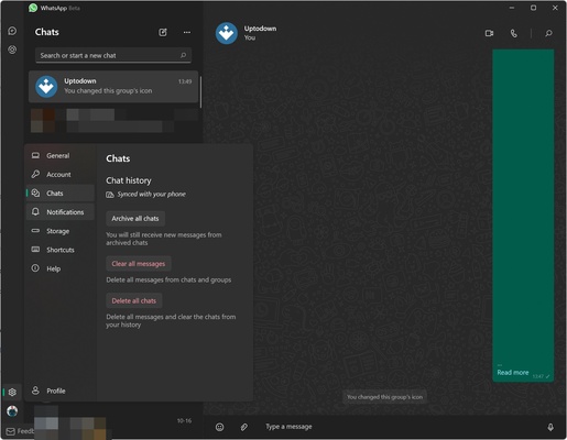 WhatsApp Desktop Beta screenshot 1