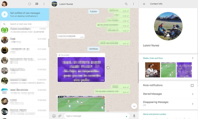 WhatsApp Desktop screenshot 1
