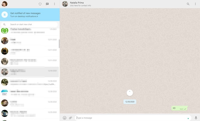 WhatsApp Desktop screenshot 1