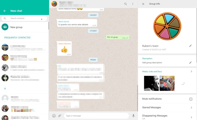 WhatsApp Desktop screenshot 1