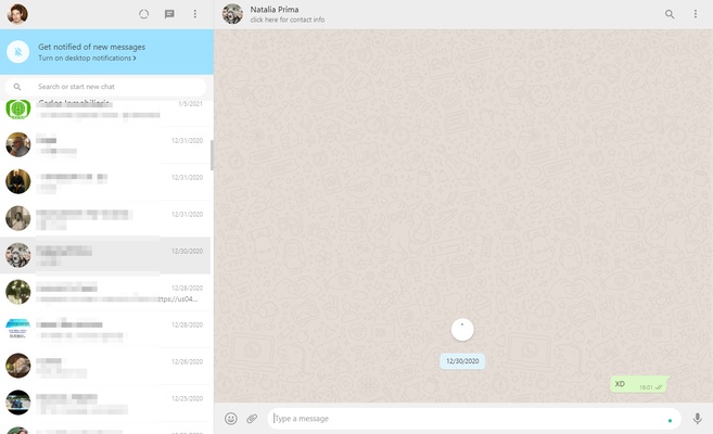 WhatsApp Desktop screenshot 1
