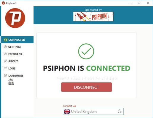 Psiphon screenshot 1