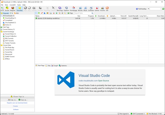 BitComet screenshot 1