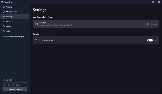 Proton Drive screenshot 1