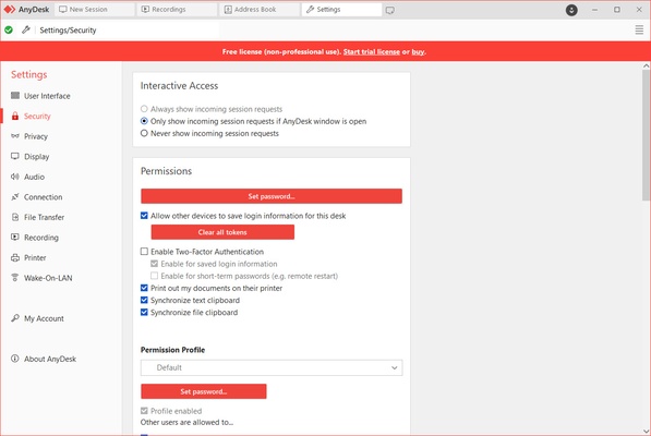 AnyDesk screenshot 1