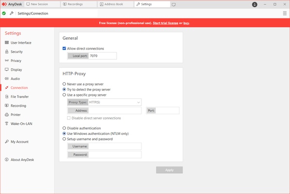 AnyDesk screenshot 1
