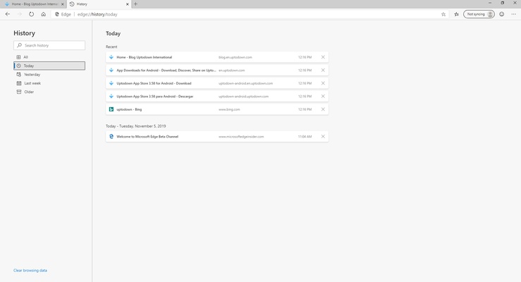 Microsoft Edge screenshot 1