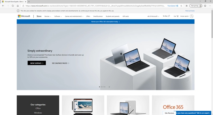 Microsoft Edge screenshot 1
