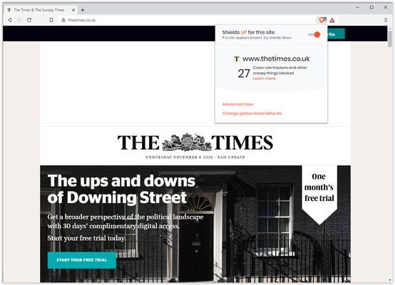 Brave Browser screenshot 1