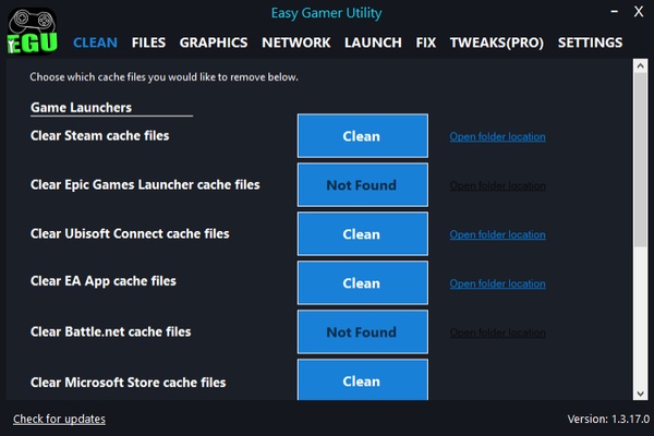 Easy Gamer Utility screenshot 1