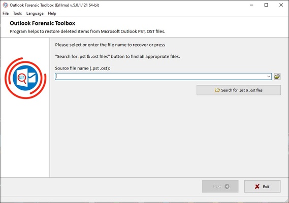 Outlook Forensic Toolbox screenshot 1