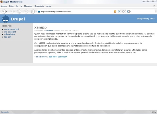 Drupal screenshot 1