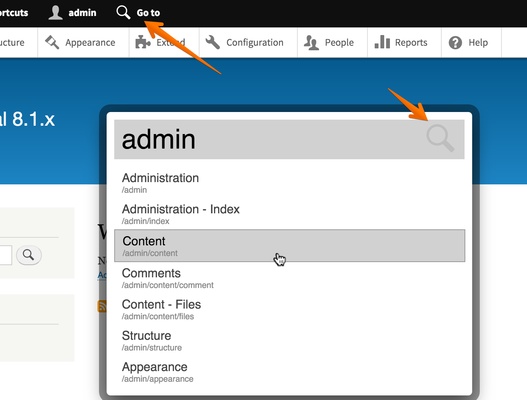 Drupal screenshot 1