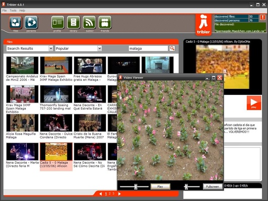 Tribler screenshot 1
