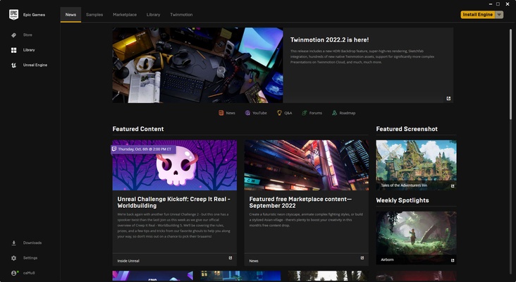 Epic Games Launcher screenshot 1