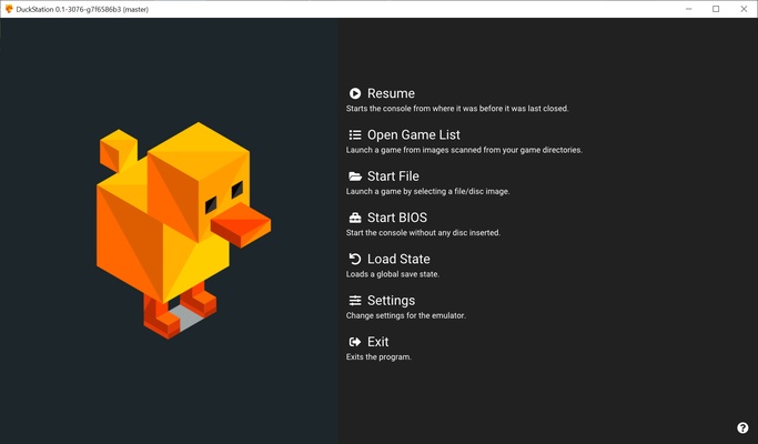 DuckStation screenshot 1