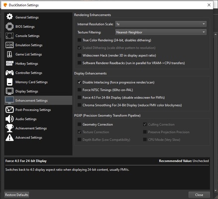 DuckStation screenshot 1