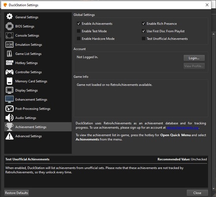 DuckStation screenshot 1