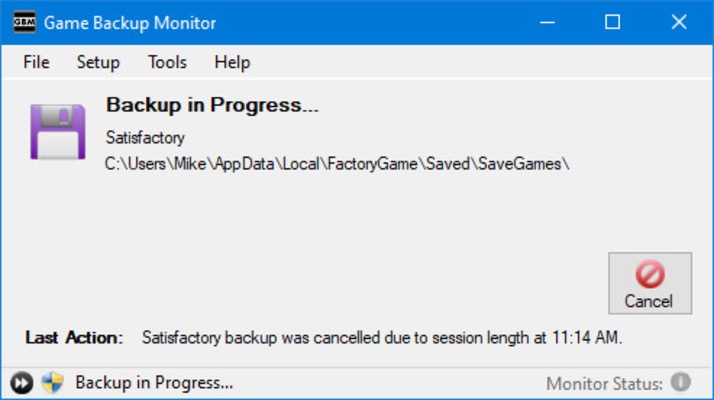 Game Backup Monitor screenshot 1