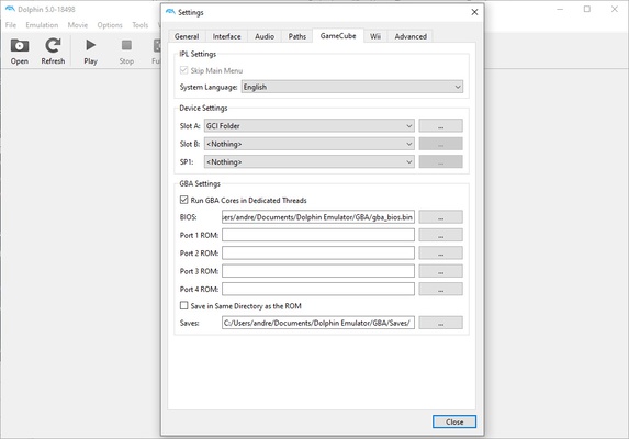 Dolphin Emulator screenshot 1