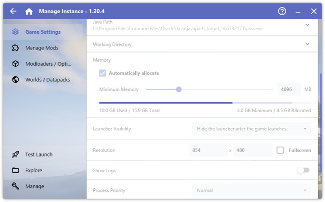 Hello Minecraft! Launcher screenshot 1