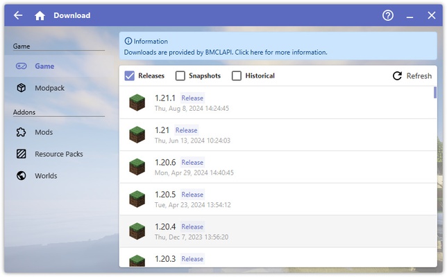 Hello Minecraft! Launcher screenshot 1