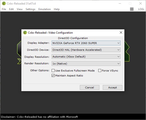 Cxbx-Reloaded screenshot 1