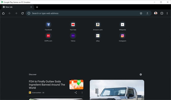 Google Play Games on PC Developer Emulator screenshot 1