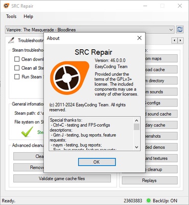 SRC Repair screenshot 1