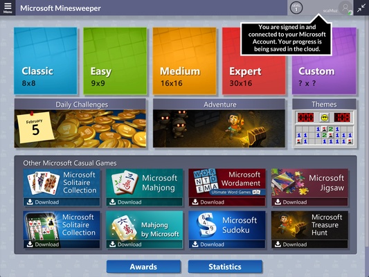 Microsoft Minesweeper screenshot 1