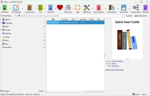 Calibre screenshot 1