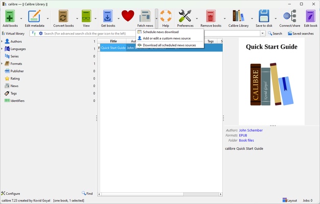 Calibre screenshot 1