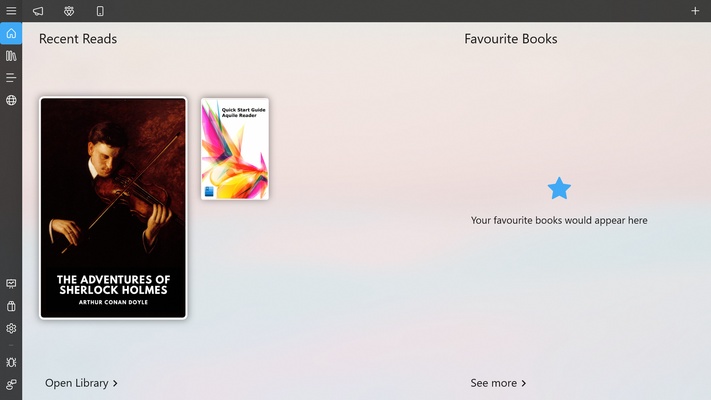 Aquile Reader screenshot 1