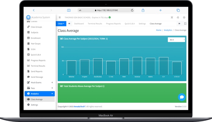 Academia Server screenshot 1
