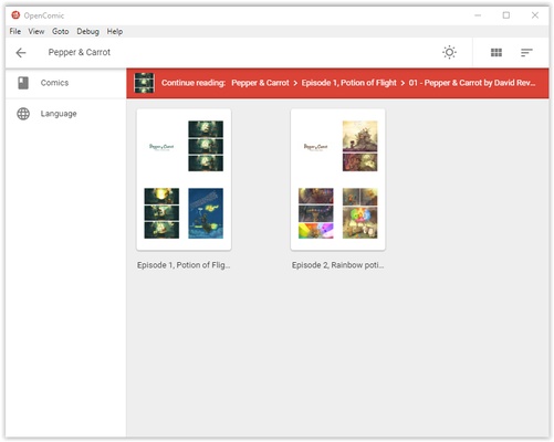 OpenComic screenshot 1
