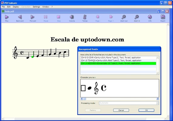 PDFtoMusic screenshot 1