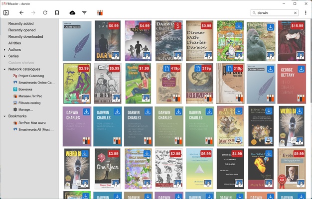 FBReader screenshot 1