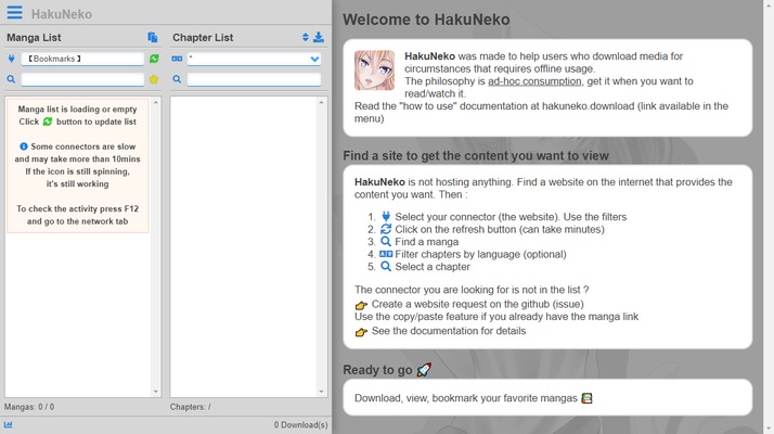 HakuNeko screenshot 1