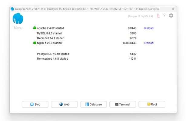 Laragon screenshot 1