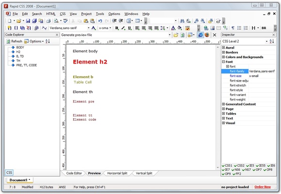 Rapid CSS Editor screenshot 1