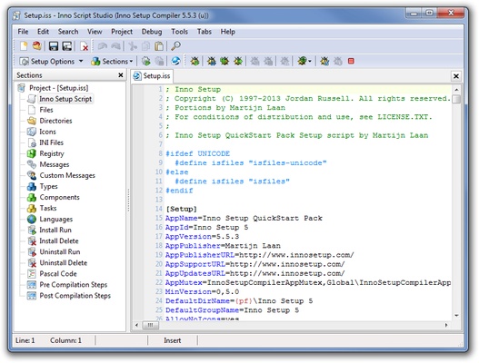 Inno Setup screenshot 1