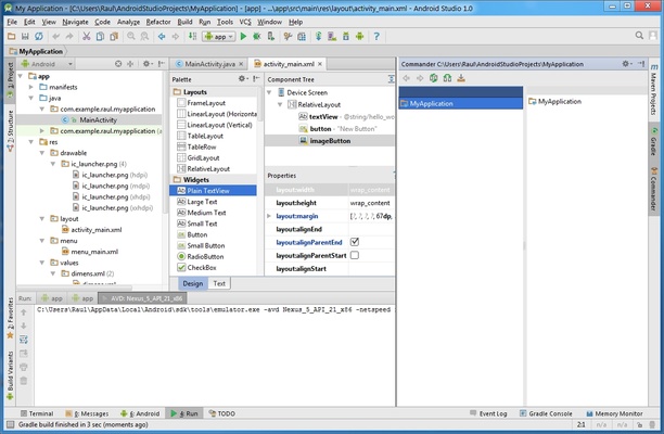 Android Studio screenshot 1