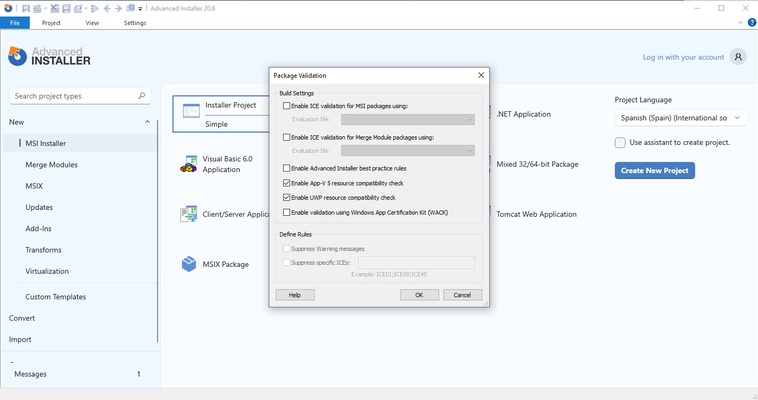 Advanced Installer screenshot 1